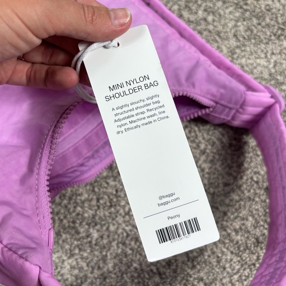 Baggu Peony Mini Nylon Shoulder Bag - Picture 6 of 7